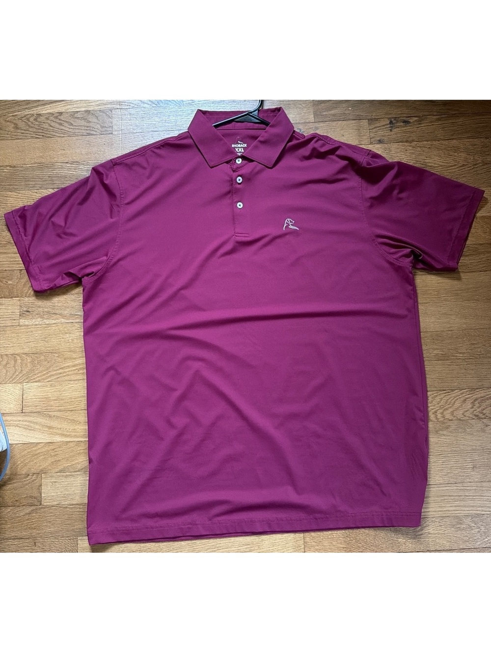 2XL - Men - Rhoback Burgundy Performance Polo